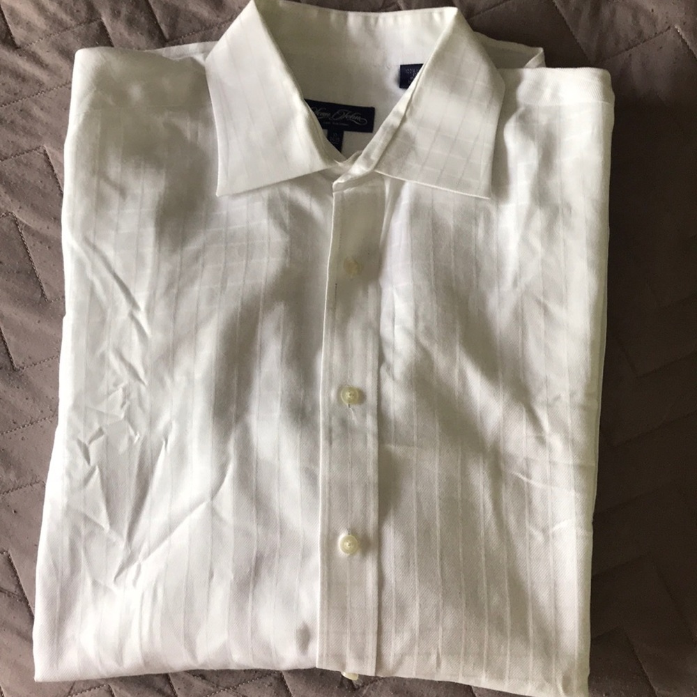 Sean John Long Sleeve White Shirt 17. 34/35